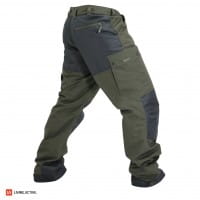 Pinewood Lappland Extrem Jagdhose Mossgr&uuml;n/Schwarz Seite Rechts