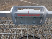 Heckträger Korb verzinkt, mit Schnellkupplung Montagehilfe