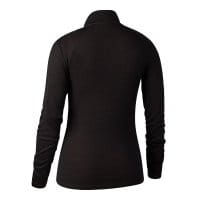 Deerhunter Lady Quinn Merino Half Zip Unterhemd Black Oak R&uuml;ckseite