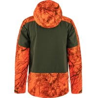 Fj&auml;llr&auml;ven Lappland Hybrid Jacke Orange Multi Camo-Deep Forest R&uuml;ckseite