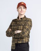 Pinewood Abisko Hiking Flanell Hemd Damen Mossgreen Imagebild 1