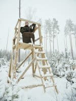 Pinewood Abisko Ansitzsack Jagd Suede Brown Anwendung 6