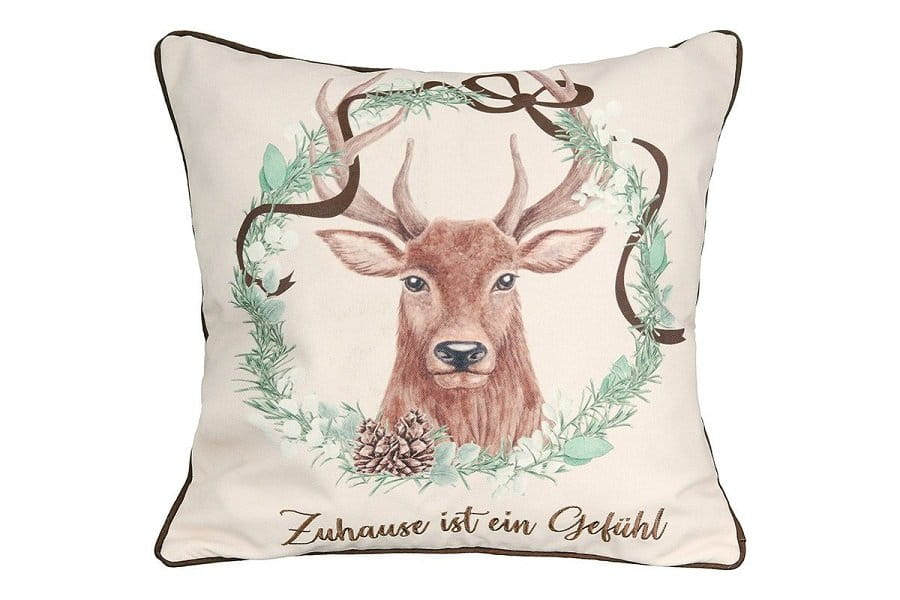 Gilde Kissen Hirschmotiv Zuhause ist ein Gefühl kaufen