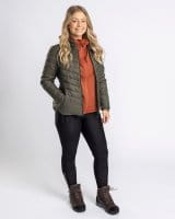 Pinewood Abisko Insulation Lite Damen Jacke Gr&uuml;n Detail 1