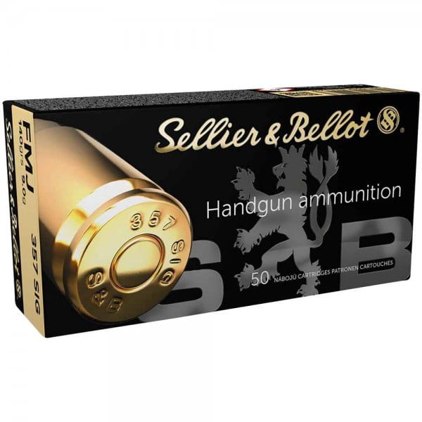 Sellier & Bellot .357Sig. Vollmantel 140gr. - 50 St. Sellier & Bellot .357Sig. Vollmantel 140gr. - 50 St.