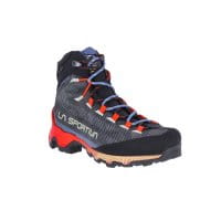 La Sportiva Aequilibrium Hike GTX Damen Carbon/Cherry Tomato seitlich 1