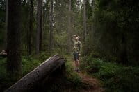 Pinewood Tiveden TC-Strech Shorts Herren Schwarz Anwendung 1