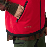 H&auml;rkila Kamko Wende-Fleeceweste &auml;rmellos braun/rot Tasche goretex