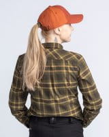 Pinewood Abisko Hiking Flanell Hemd Damen Mossgreen Imagebild 3