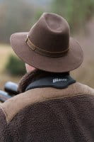 Blaser Sherpa Fleecejacke Herren dunkelbraun Nacken