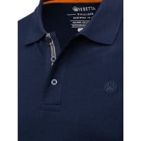 Beretta Corporate EVO Poloshirt Herren Blue Total Eclipse Details 