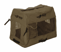 ASD Quick Set Reise-Zwinger Moorbraun seitlich