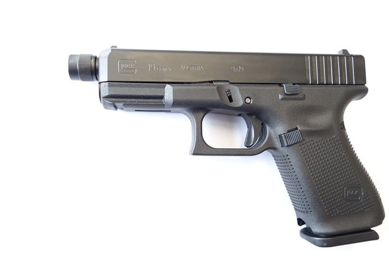 Glock 19 Pistole Gen5 mit Mündungsgewinde Kaliber 9mm Luger