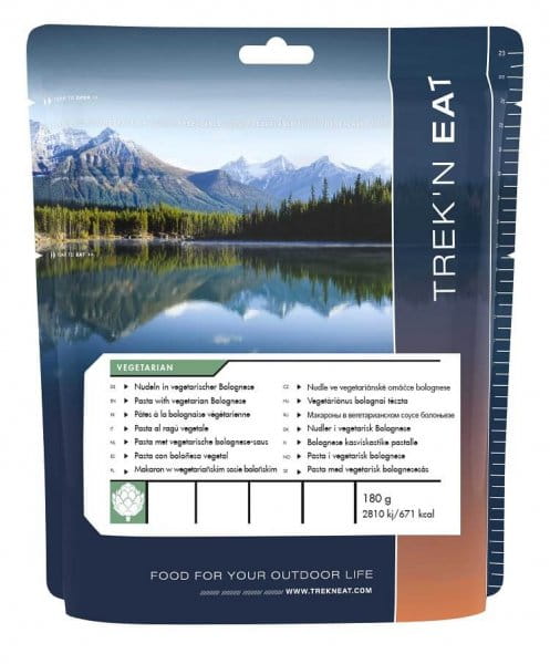 TREK'N EAT Nudeln in vegetarischer Bolognese - 180 g TREK'N EAT Nudeln in vegetarischer Bolognese - 180 g