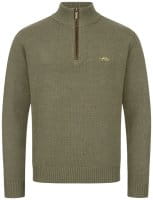 Blaser Woll HZ Sweater Herren Dunkeloliv Vorderseite