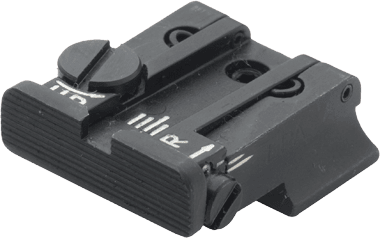 Hausse micrométrique LPA TPU pistolet S&W 3ème Gen cal. .45/10 mm, sans guidon