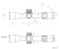 Kahles K328i DLR 3,5-28x50 Zielfernrohr Abmessungen