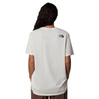 The North Face Relaxed Easy T-Shirt Damen White Dune/Midnight Pet
