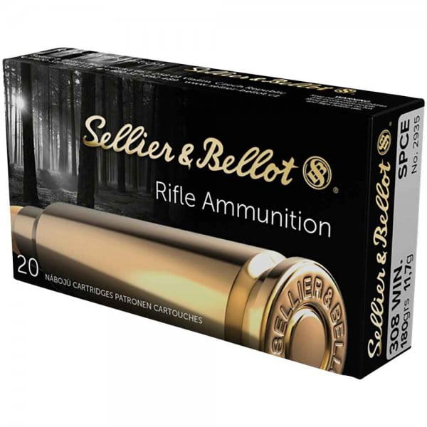 Sellier & Bellot .308 Win, Teilmantel 180gr - 20 St. Sellier & Bellot .308 Win, Teilmantel 180gr - 20 St.