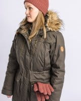 Pinewood Finnveden Winter Parka Damen D.Olive Detail 2