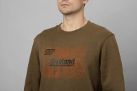 Seeland Pulse Sweatshirt Dark Olive Melange Detail 1