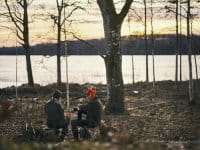 Pinewood Furudal Reversible Fleece Jacke H.Brown/Red Anwendung 1