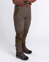 Pinewood Caribou Hunt Extreme Hose Damen Suede Brown/D.Olive Detail 1