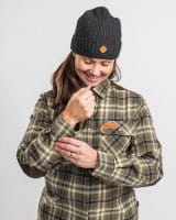 Pinewood Wool Strickm&uuml;tze D. Anthracite Melange Detail 5