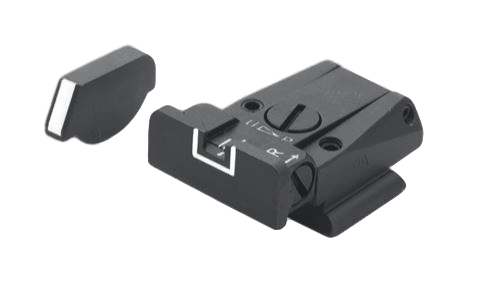 Hausse micrométrique et guidon White Outline LPA SPR Ruger P85 & P89, SPR85RU18