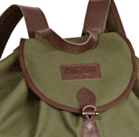 AKAH Canvas Rucksack lautlos Verschluss