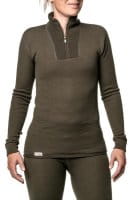 Woolpower Turtleneck Zip 200 Langarmshirt Pine Green