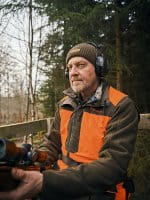 Pinewood Furudal Doghandler Weste Orange/Moss Green Anwendung