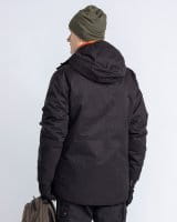 Pinewood Padded Winter Parka Black Detail 2