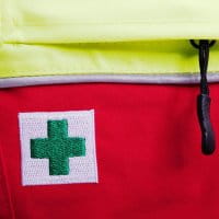 PSS X-Treme Rain Regenjacke Rot/Gelb Erste-Hilfe-Tasche