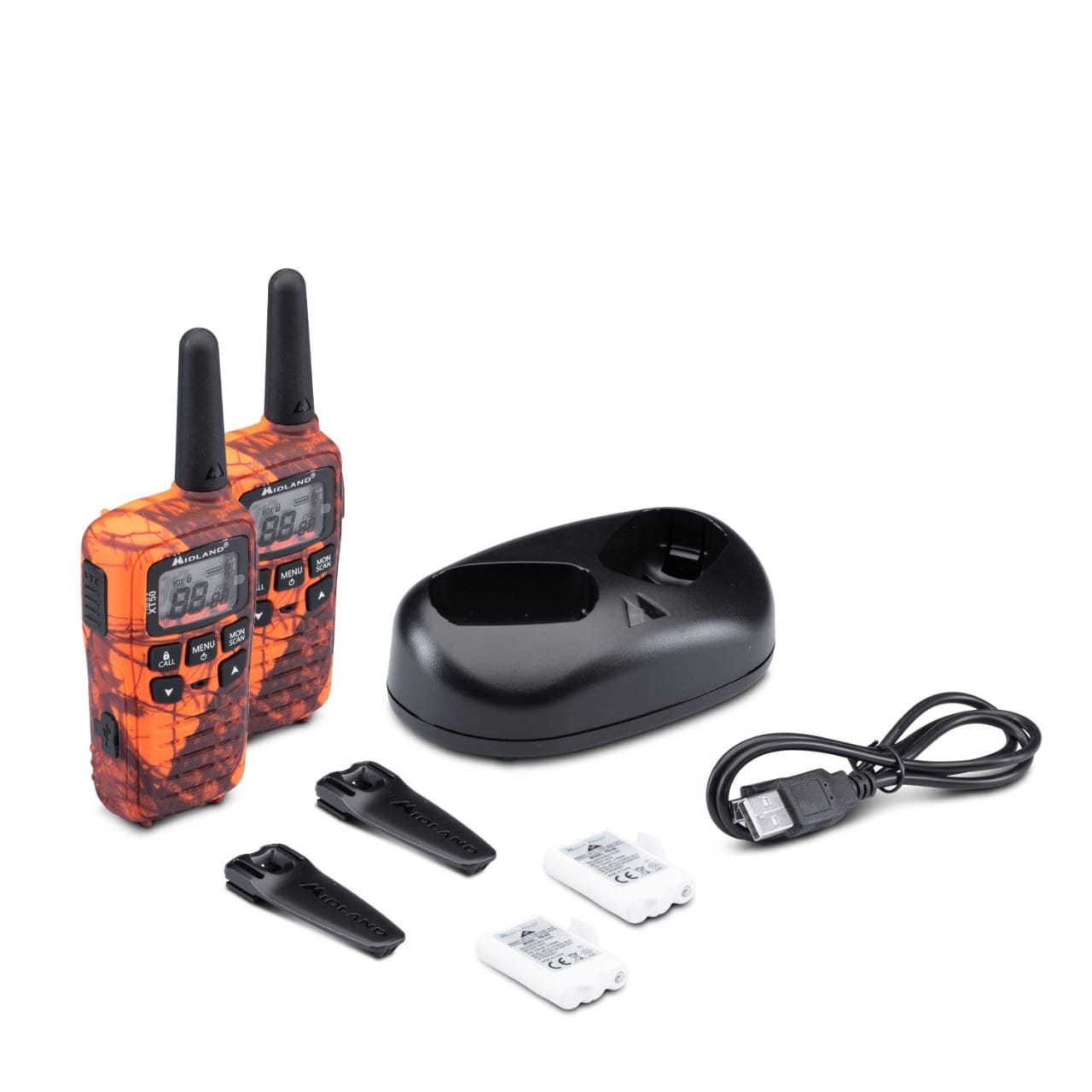 Lot de 2 talkies-walkies XT50 Midland - Accessoire chasse