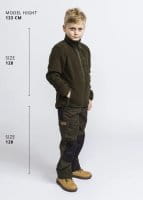 Pinewood Finnveden Kids Fleece Jacke Green Details
