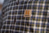 H&auml;rkila Fjell Kurzarmhemd Naval Blue Check