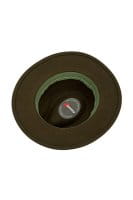 Skogen Wollhut mit Lederband Oliv Details