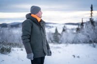 Pinewood Fleecekragen AP Blaze/ H.Green Anwendung 2