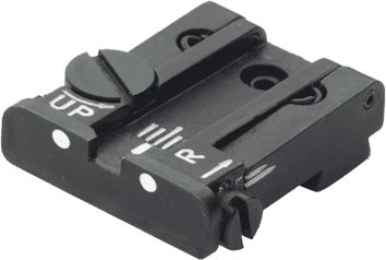 LPA Mikrometer-Visier TPU für Glock-Pistolen, 2-Punkte ohne Korn
