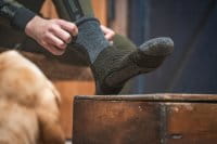 Seeland Field Thermo Socken - 2Pack Pine Green Melange/Grey Melange