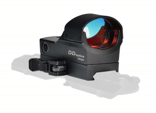 Rotpunktvisier mit 4 Reticles Blendfrei PIONIN Red Dot Visier Sight Scope Leuchtpunktvisier mit 11mm/20mm Schiene Wasserdicht und Stoßfest 