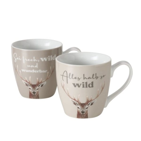 LivingActive Tasse mit Wildmuster, 480 ml