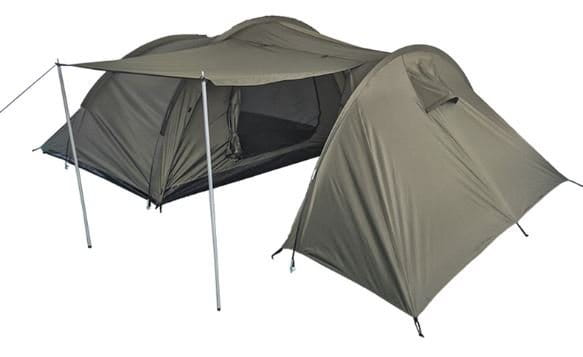 Acheter la tente trois personnes MIL-TEC avec espace de rangement