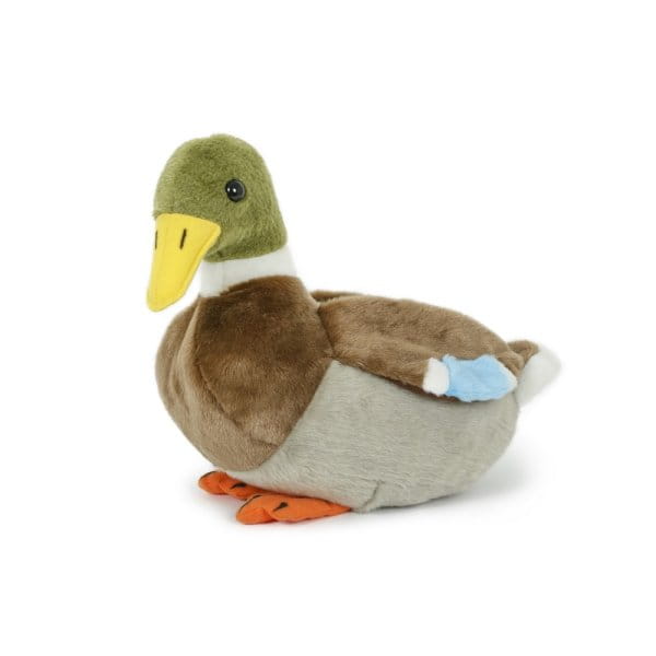 LivingActive Stockente Plüschtier 28 cm – Großes Enten-Kuscheltier