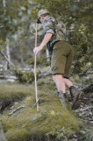 Blaser AirFlow Shorts Herren oliv hinten angezogen