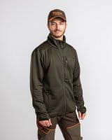 Pinewood Frazer Active Power Fleece Jacke D.Mossgreen Detail 1