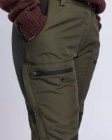 Pinewood Caribou TC Hose Damen Moosgr&uuml;n/Schwarz Detail 2