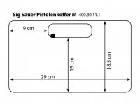 GSG Sig Sauer Pistolenkoffer M Technische Zeichnung