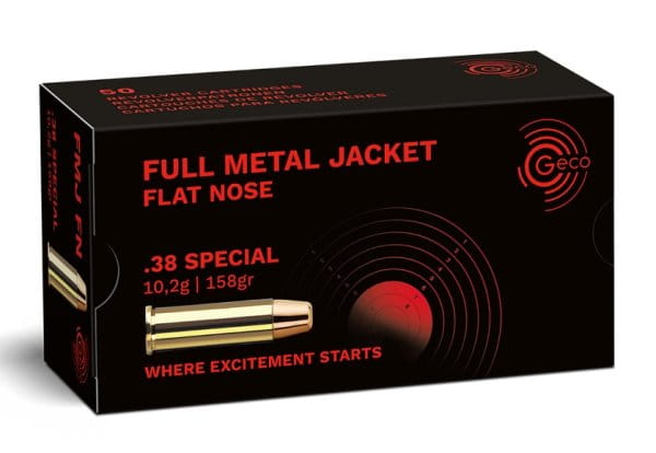 Geco .38 Special VM Flachkopf 158gr. Geco .38 Special VM Flachkopf 158gr.
